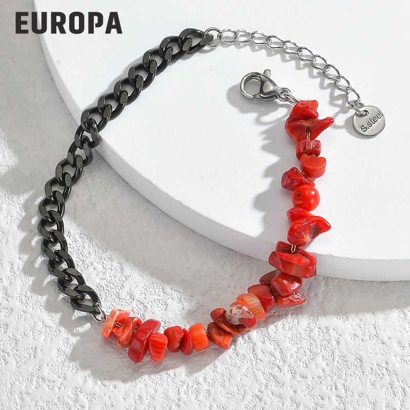 Wholesale Titanium Steel Gravel Bracelet